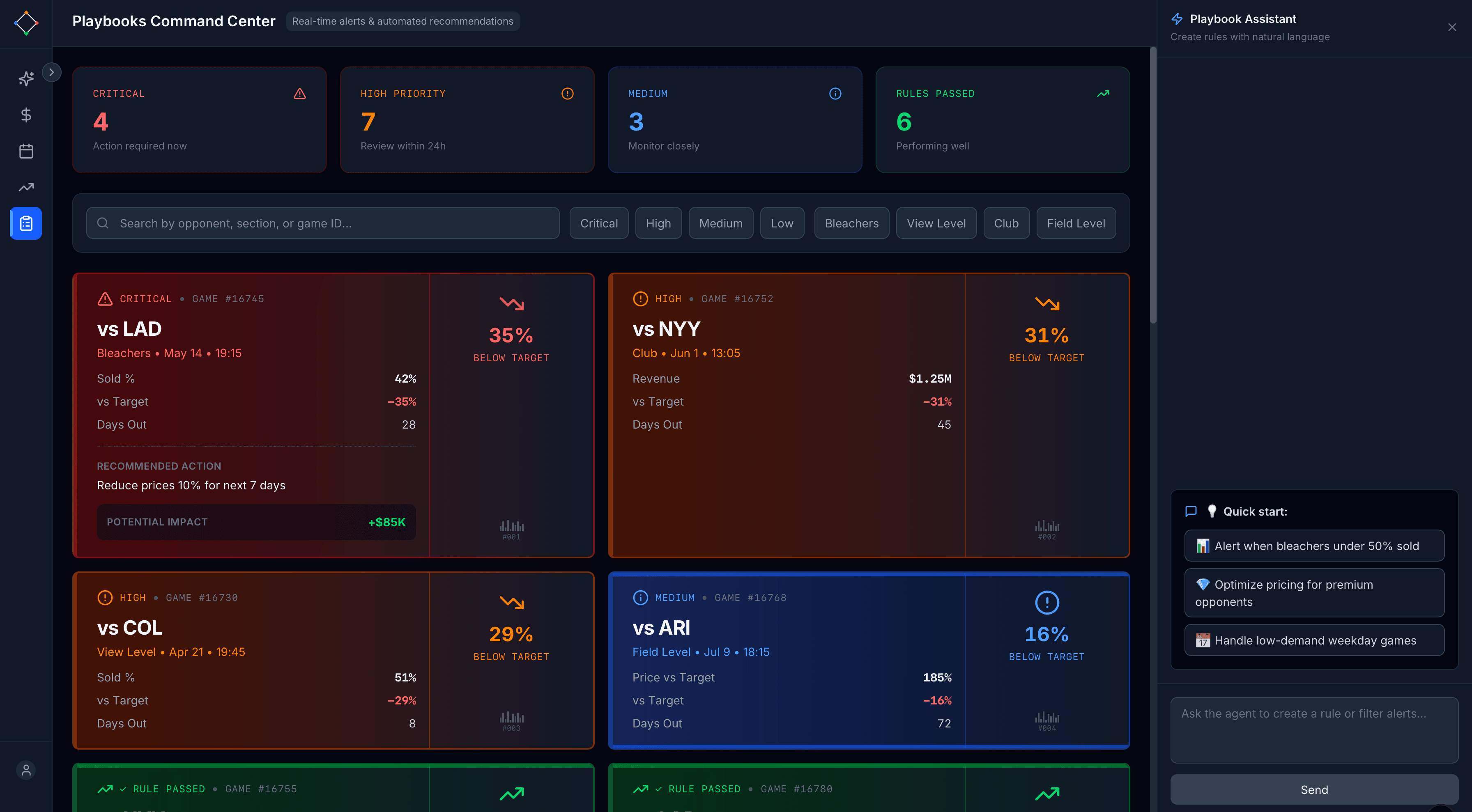 Playbooks Command Center