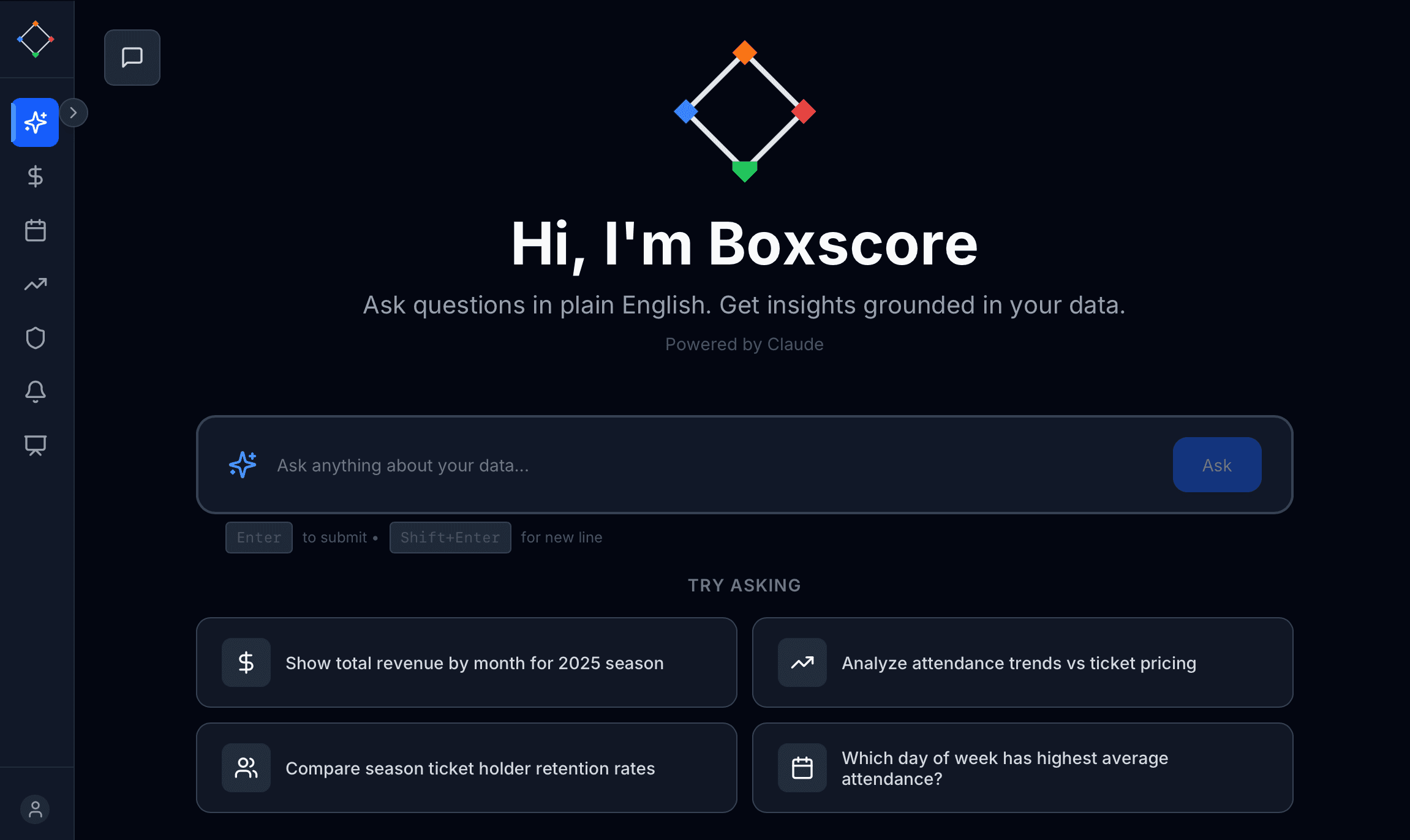 AI Data Scientist Interface